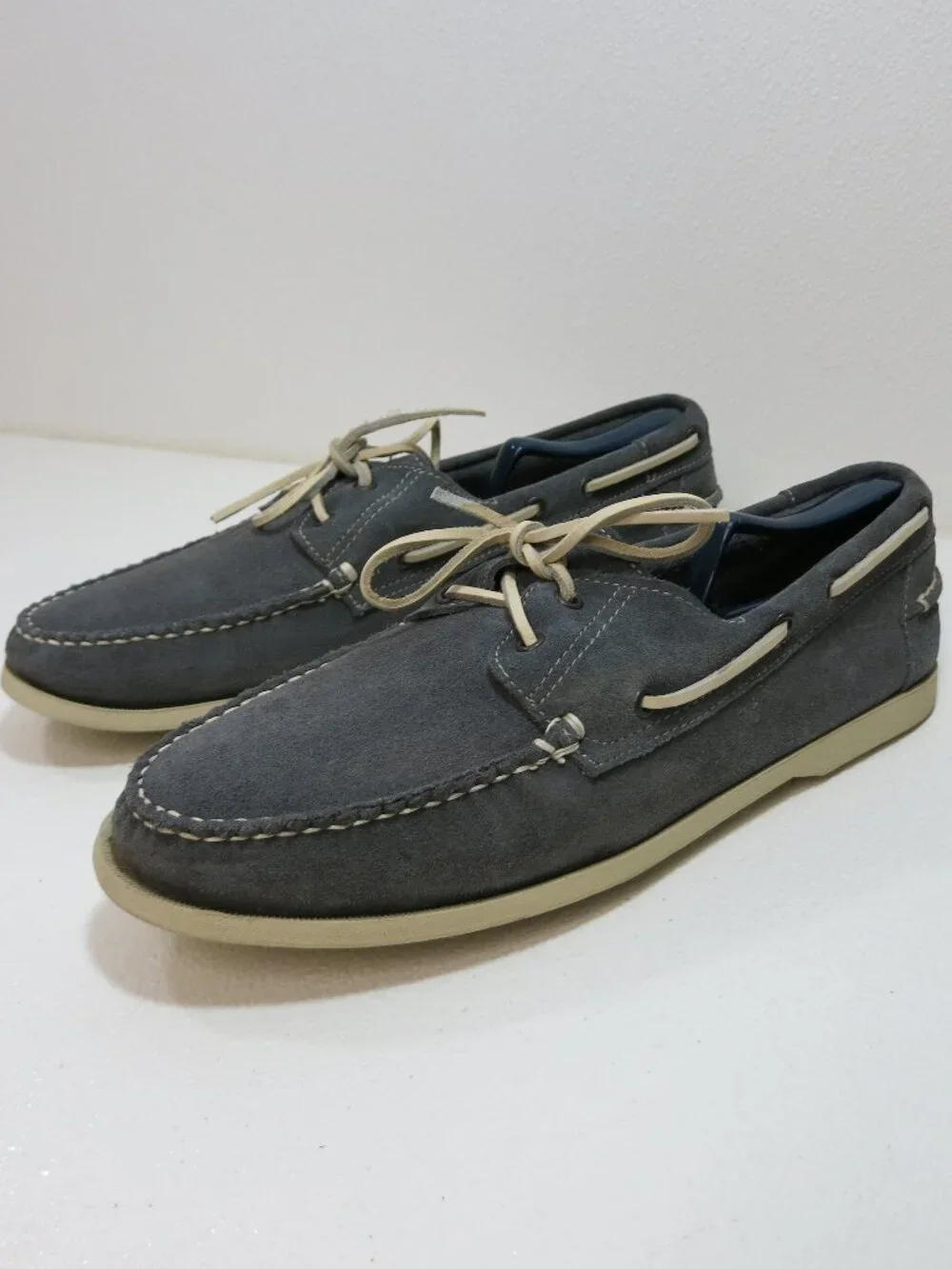 Lands' End Suede Leather Deck Boat Shoes Men's Footwear Zapatos Kutsu 13 D